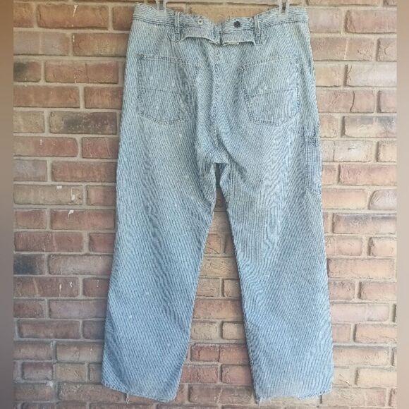 Vintage denim work pants distressed - Picture 2 of 14